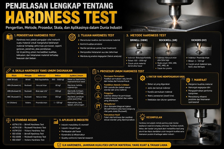 Hardness Test - Penjelasan Lengkap Tentang Fungsi, Metode, dan Aplikasinya