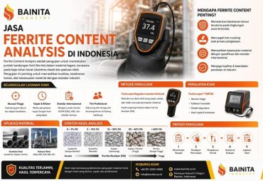 Jasa Ferrite Content Analysis di Indonesia - pt bainita heat industry